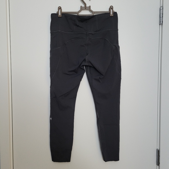 Lululemon Fast & Free Leggings - Graphite Gray Size 10 - Picture 2 of 3